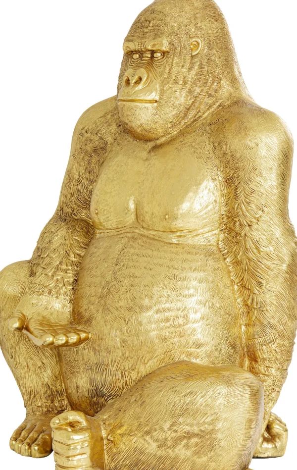 Figura decorativa Gorilla oro XXL 249 cm - KARE