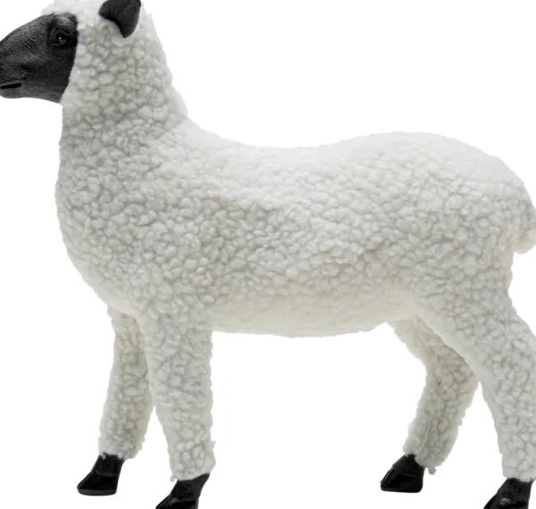 Figura decorativa Happy Sheep Wool bianco 28cm - KARE