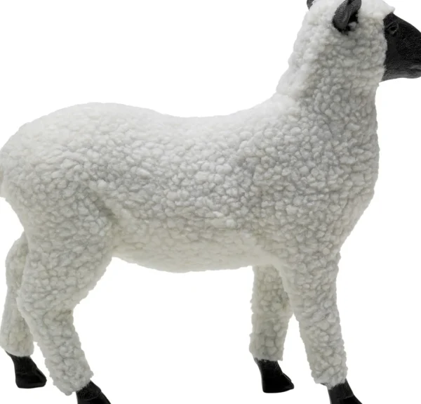 Figura decorativa Happy Sheep Wool bianco 28cm - KARE