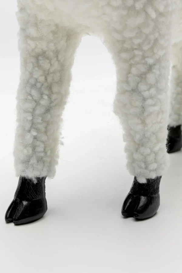 Figura decorativa Happy Sheep Wool bianco 28cm - KARE