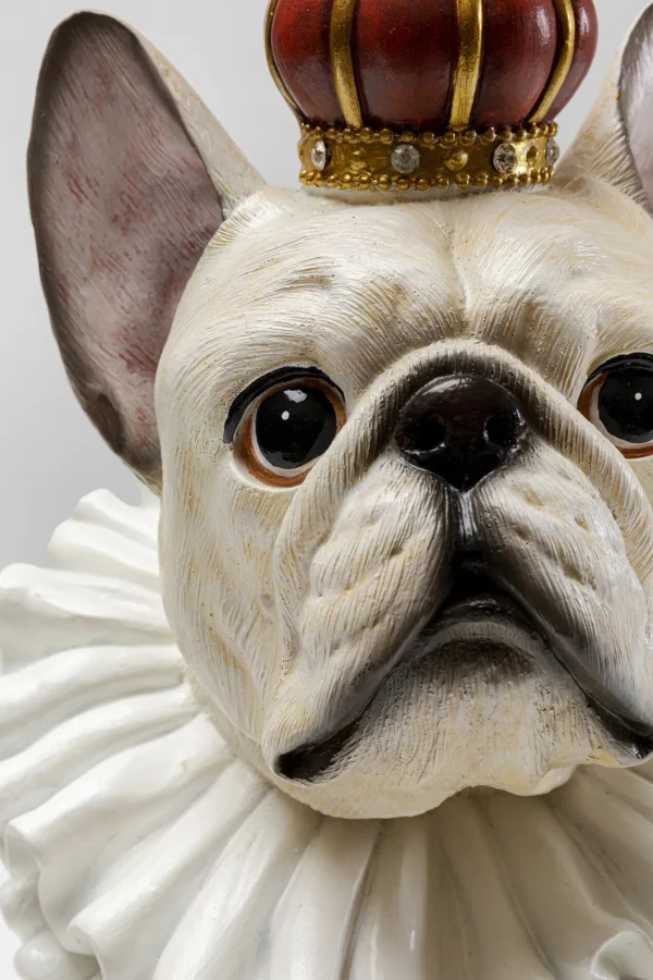 Figura decorativa King Dog bianco 33cm - KARE