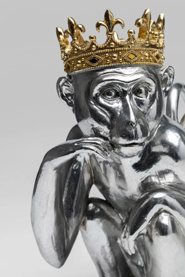 Figura decorativa King Lui argento 35cm - KARE