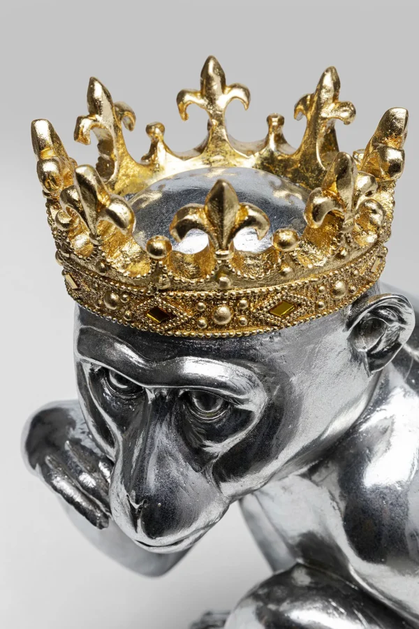 Figura decorativa King Lui argento 35cm - KARE