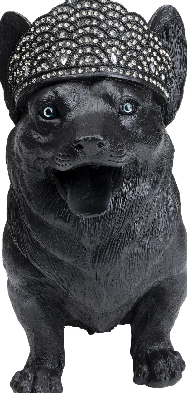 Figura decorativa Royal Standing Corgi nero 52cm - KARE