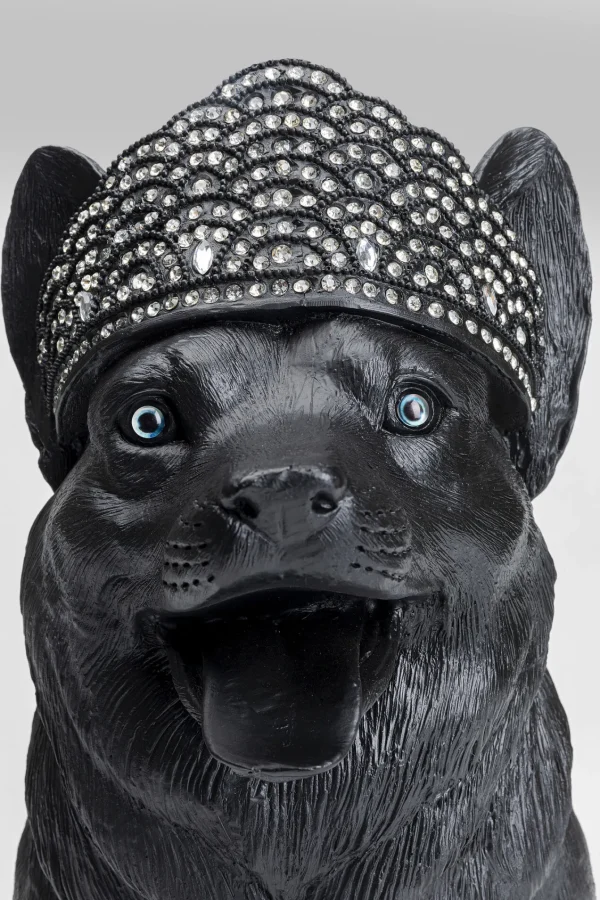 Figura decorativa Royal Standing Corgi nero 52cm - KARE