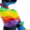 FIGURA DECORATIVA SITTING DOG RAINBOW 80 - KARE