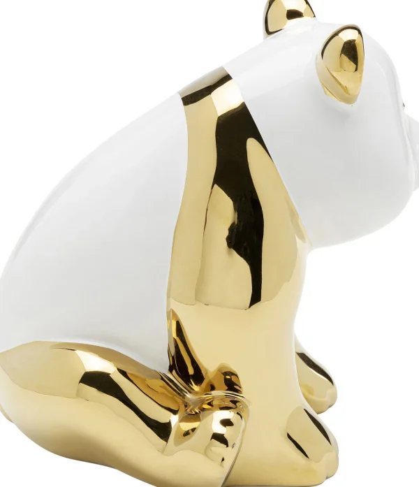 FIGURA DECORATIVA SITTING PANDA ORO 18CM - KARE