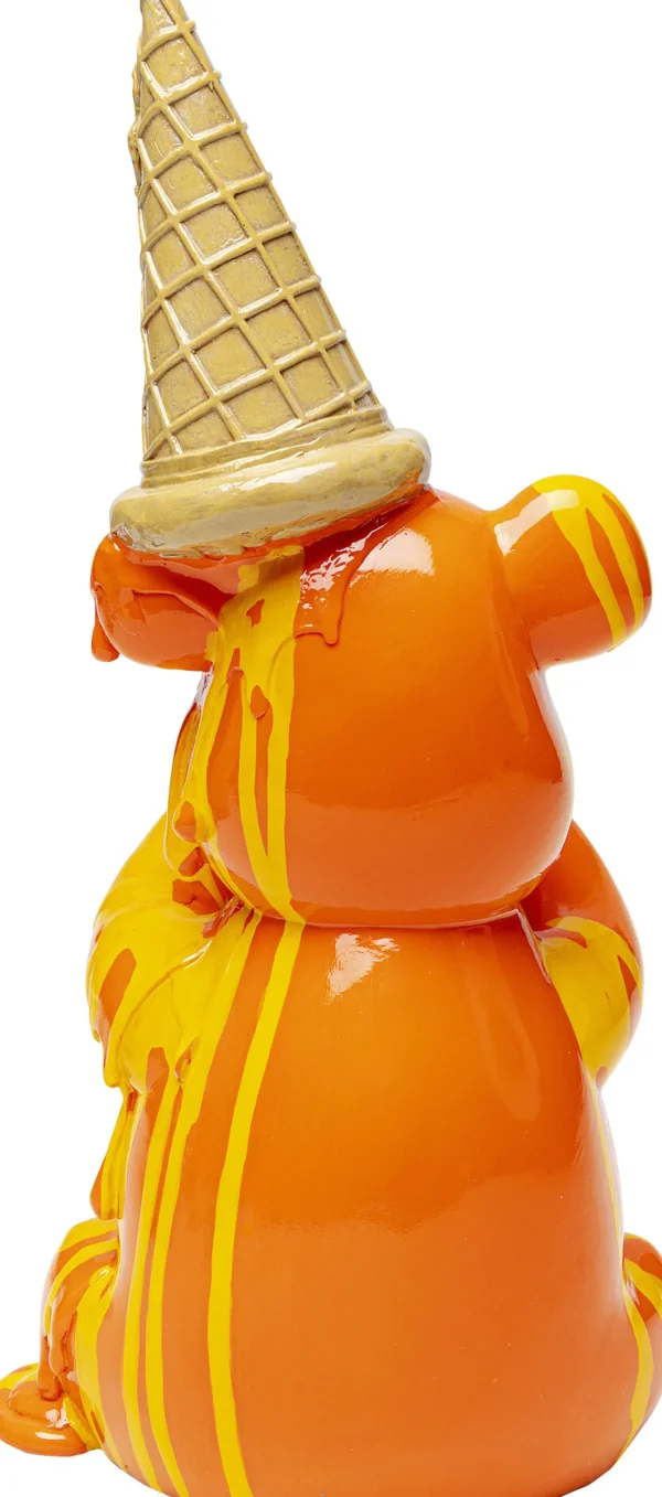 Figura decorativa Sitting Gelato Bear arancione 37 - KARE