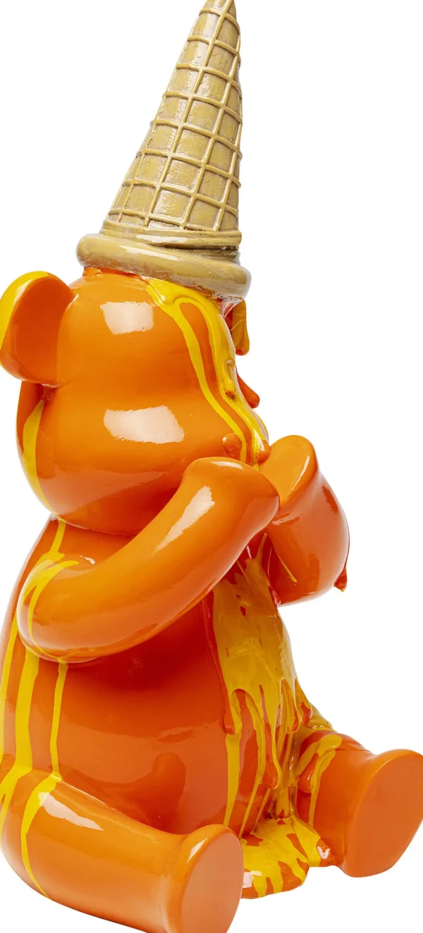 Figura decorativa Sitting Gelato Bear arancione 37 - KARE