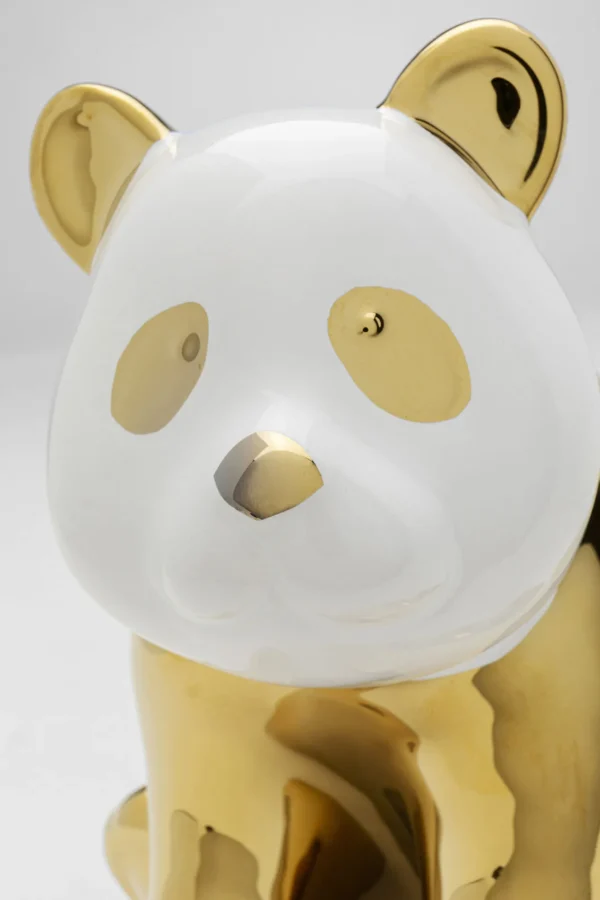 FIGURA DECORATIVA SITTING PANDA ORO 18CM - KARE