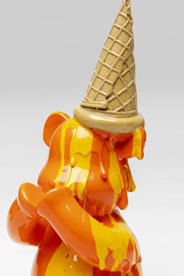 Figura decorativa Sitting Gelato Bear arancione 37 - KARE
