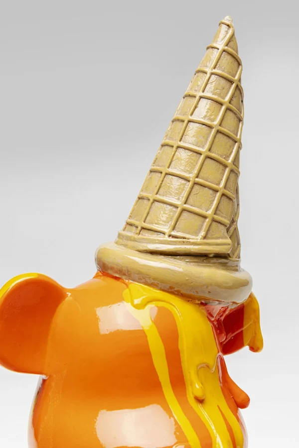 Figura decorativa Sitting Gelato Bear arancione 37 - KARE