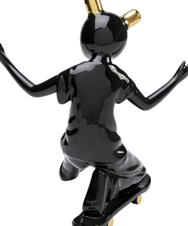 Figura decorativa Skating Astronaut nero 21cm - KARE