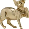 Figura decorativa Standing Cat Audrey oro 29cm - KARE