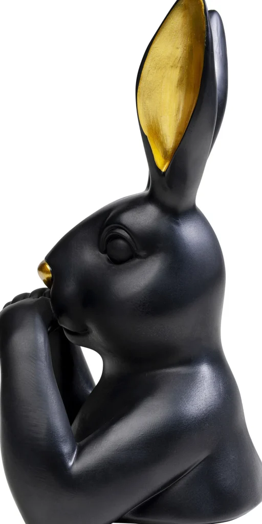 Figura decorativa Sweet Rabbit nero 31cm - KARE