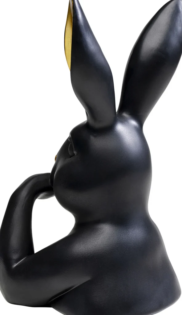 Figura decorativa Sweet Rabbit nero 31cm - KARE