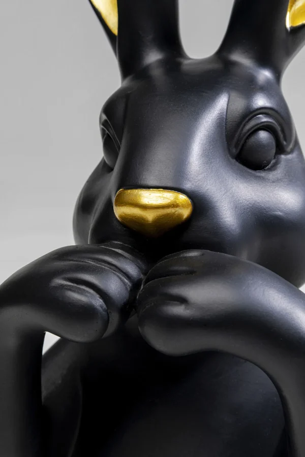 Figura decorativa Sweet Rabbit nero 31cm - KARE