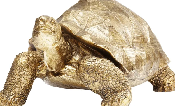 FIGURA DECORATIVA TURTLE ORO MEDIO - KARE