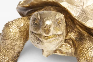 FIGURA DECORATIVA TURTLE ORO MEDIO - KARE
