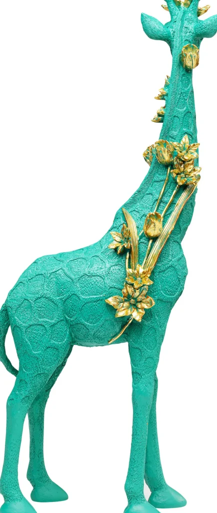 Figurina decorativa Flower Giraffe verde 76cm - KARE