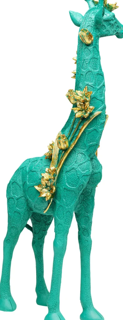 Figurina decorativa Flower Giraffe verde 76cm - KARE