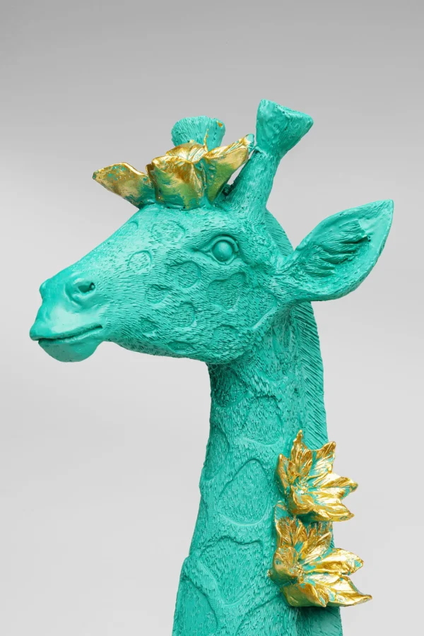 Figurina decorativa Flower Giraffe verde 76cm - KARE