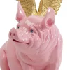 Figurina decorativa Flying Pig rosa 79cm - KARE