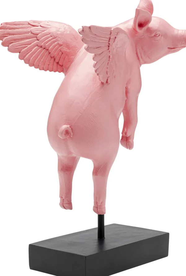 Figurina decorativa Flying Pig rosa 29cm - KARE