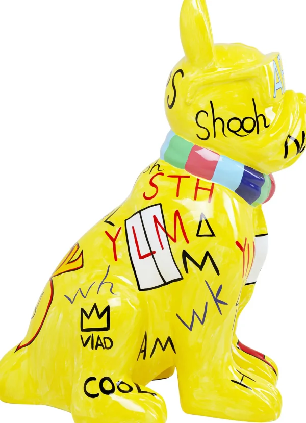 Figurina decorativa Graffiti Dog giallo 122cm - KARE