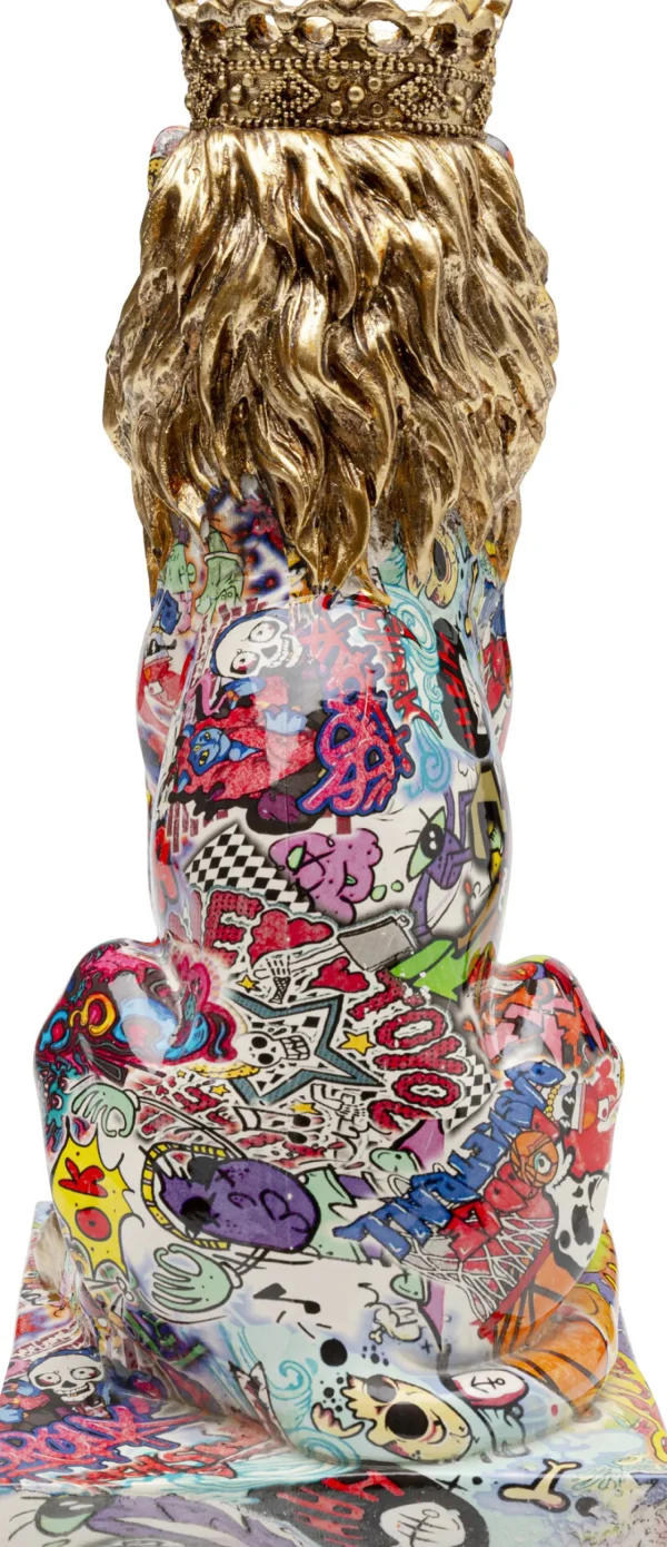 Figurina decorativa Graffiti King Lion 29cm - KARE