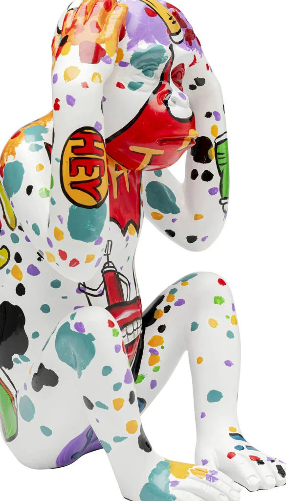 Figurina decorativa Graffiti Monkey 40cm - KARE