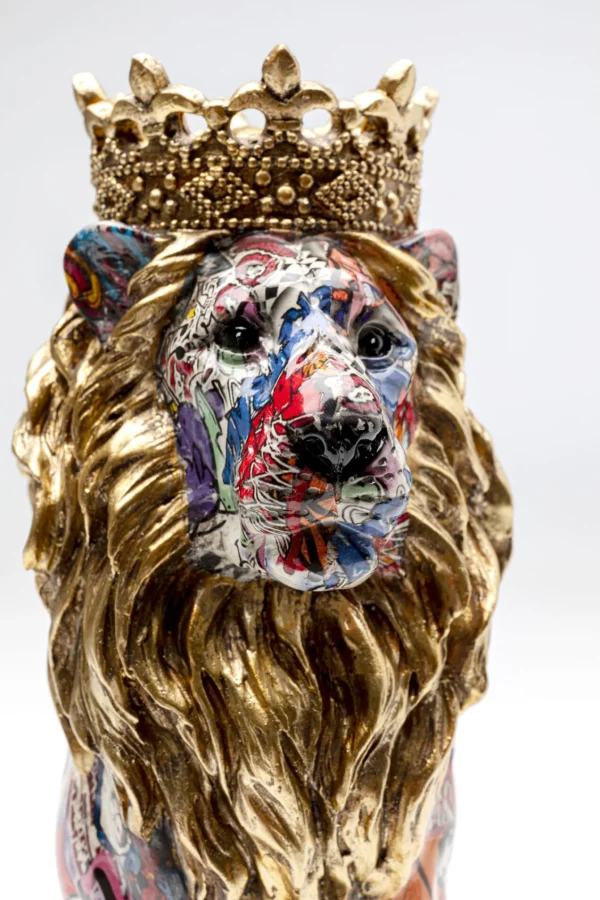 Figurina decorativa Graffiti King Lion 29cm - KARE