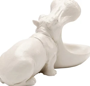 Figurina decorativa Ippopotamo affamato 17 cm Greige - KARE