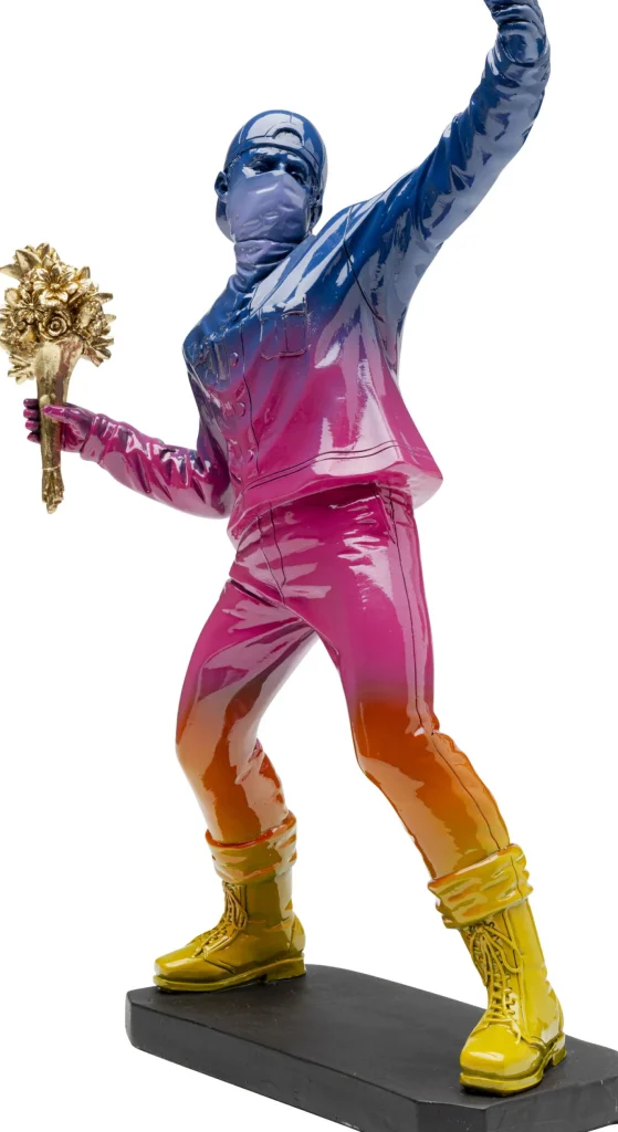 Figurina decorativa Street Art Bouquet Rainbow 41cm - KARE