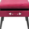 FOOT STOOL DRAWER RED - KARE