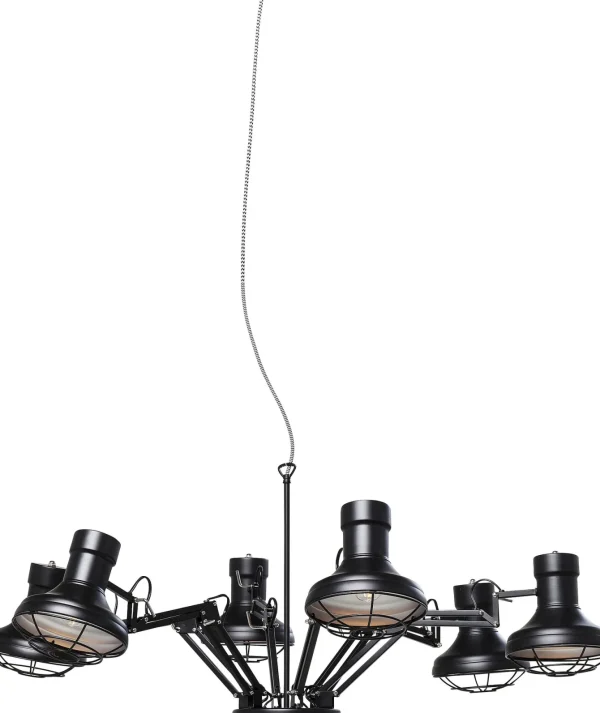 Lampada a sospensione dal design industriale - Spider Multi - 6 faretti - KARE