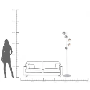 Lampada a Stelo Calotta Cromato 5 - KARE