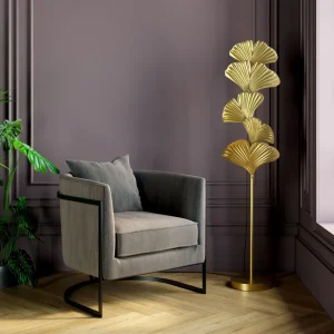 Lampada a stelo Yuva oro 160cm - KARE