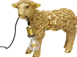 Lampada da tavolo Animal Flower Sheep oro 36cm - KARE