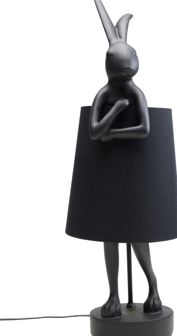 Lampada da tavolo Animal Rabbit nero opaco 68cm - KARE