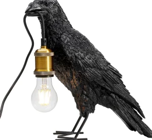 Lampada da tavolo Animal Corvo nero opaco - KARE