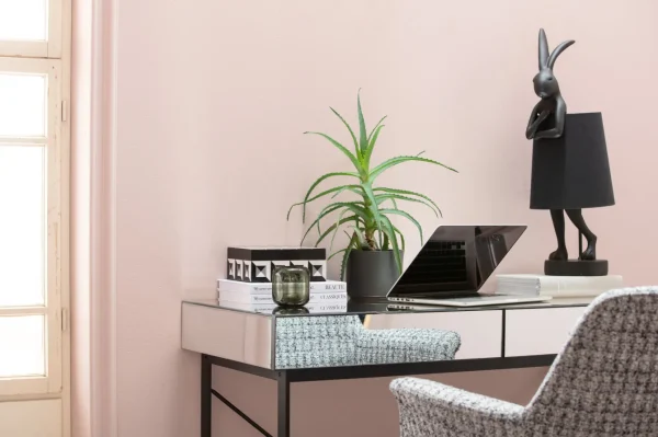 Lampada da tavolo Animal Rabbit nero opaco 68cm - KARE