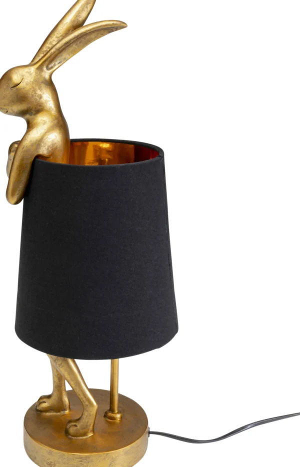 Lampada da tavolo Animal Rabbit oro/nero 50cm - KARE