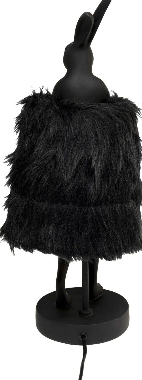 Lampada da tavolo Animal Rabbit Fur nero/oro 50cm - KARE