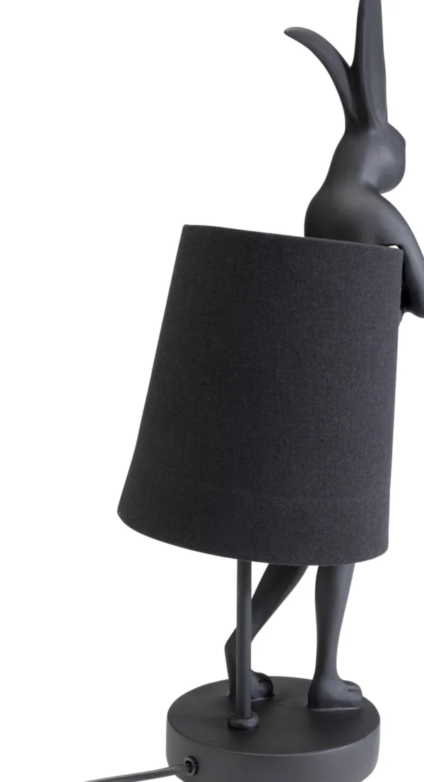 Lampada da tavolo Animal Rabbit nero opaco 50cm - KARE