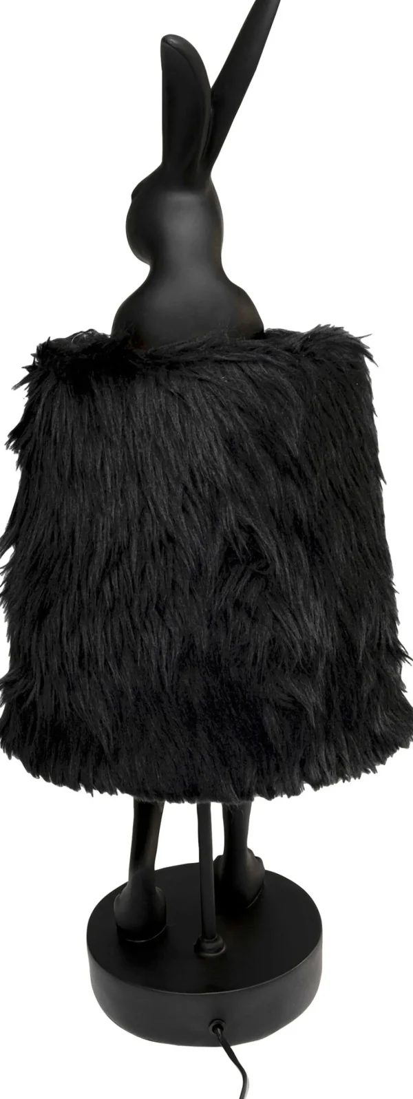 Lampada da tavolo Animal Rabbit Fur nero/oro 68cm - KARE