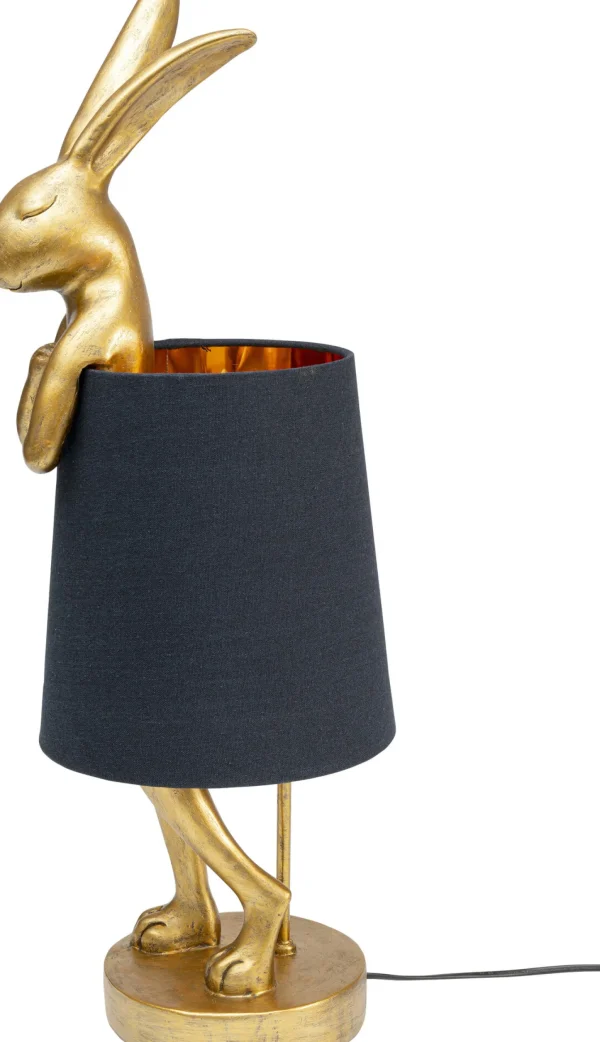 Lampada da tavolo Animal Rabbit oro/nero 68cm - KARE