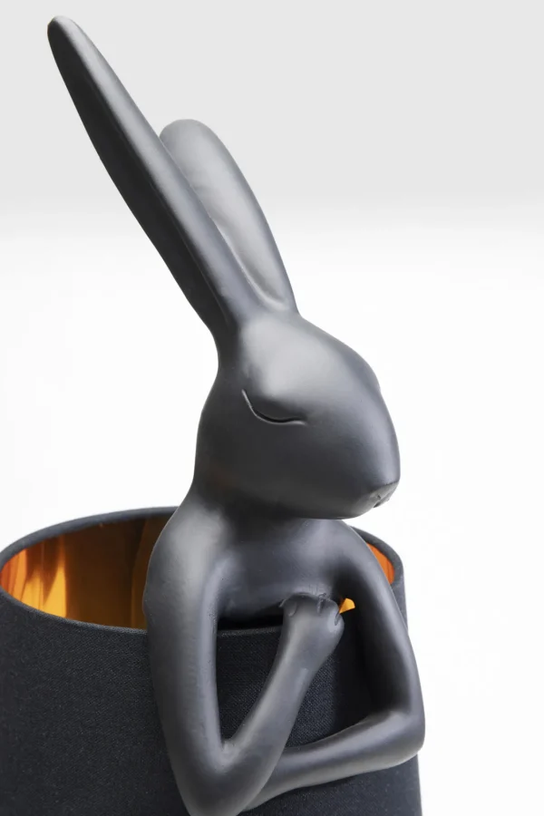 Lampada da tavolo Animal Rabbit nero opaco 68cm - KARE