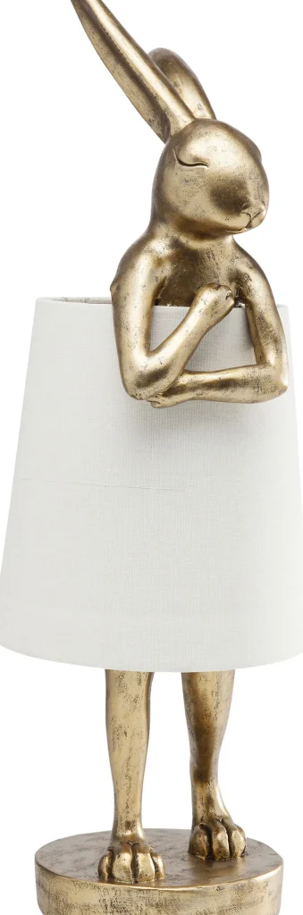 Lampada da tavolo Animal Rabbit oro/bianco68cm - KARE