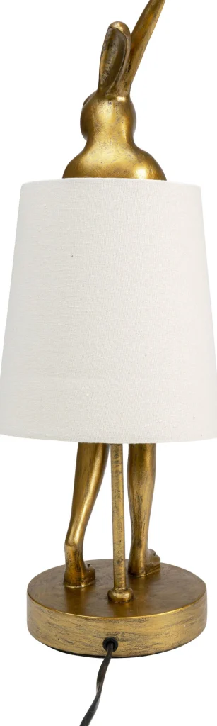 Lampada da tavolo Animal Rabbit oro/bianco 50cm - KARE